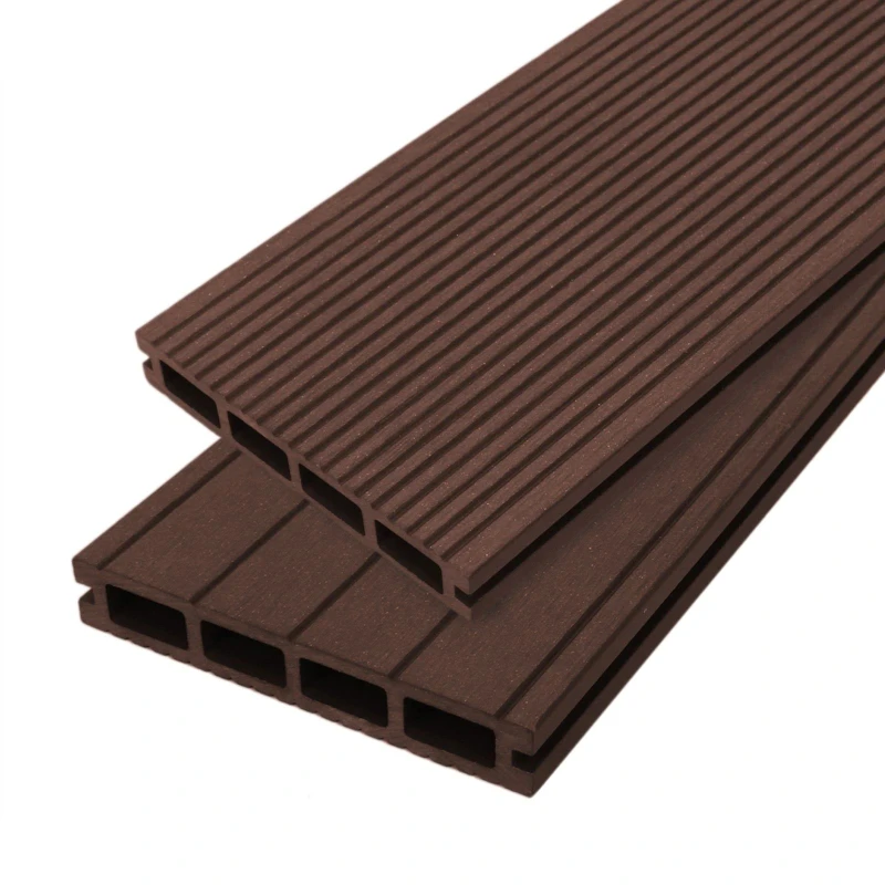 Image of Monstershop Composite Decking Boards x 5 - Conker Brown Brown Unisex