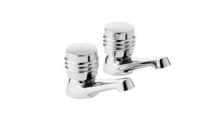 Image of Wickes Salerno Basin Taps - Chrome