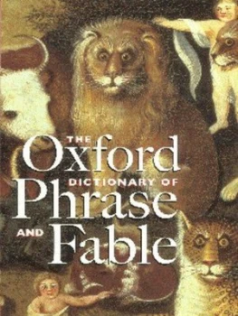 Image of The Oxford Dictionary of Phrase and Fable by Elizabeth Knowles Hardback