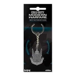 Image of Call of Duty: Modern Warfare West Faction Metal Keychain