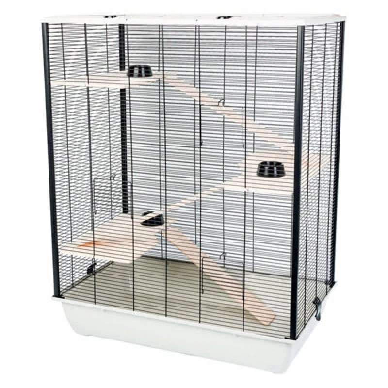 Image of Little Friends The Belfry Rat Hamster Small Animal Cage - 78 X 48 X 97 - Grey