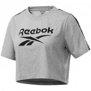 Image of Reebok Tape T Shirt Ladies - Grey