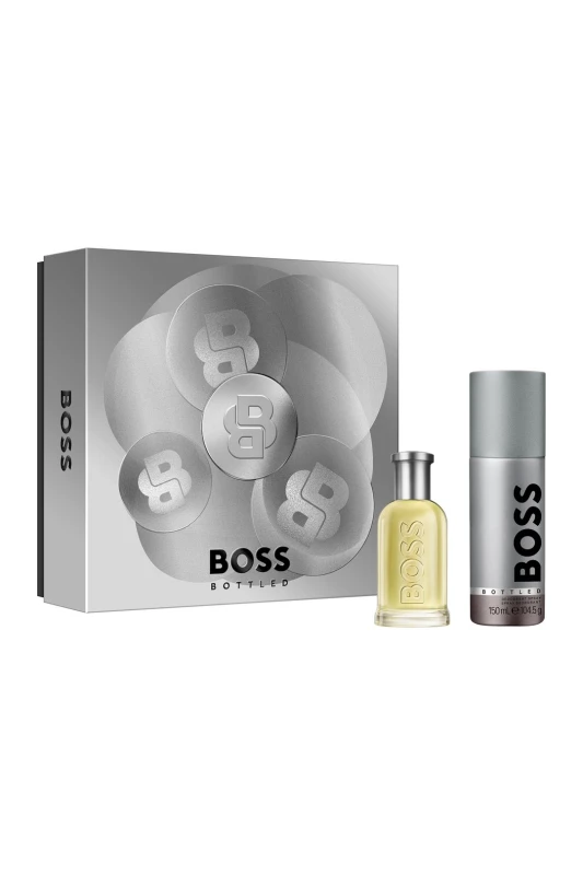 Image of Hugo Boss Mens BOSS Bottled Eau de Toilette Gift Set 50ml in Misc Misc Male 50ml