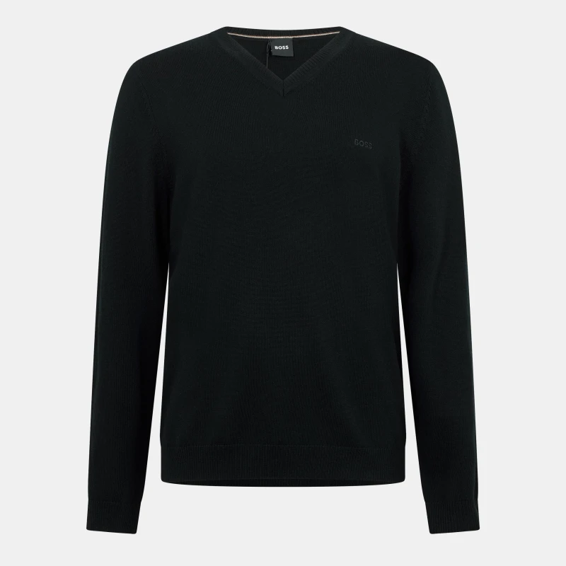 Image of Boss Mens Batisse E Knitted Top Black male S