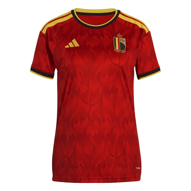 Image of adidas Belgium Home Shirt World Cup 2026 Womens Red/Gold female 10 (S)