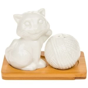 Image of White Bamboo Kitten & Wool Cruet