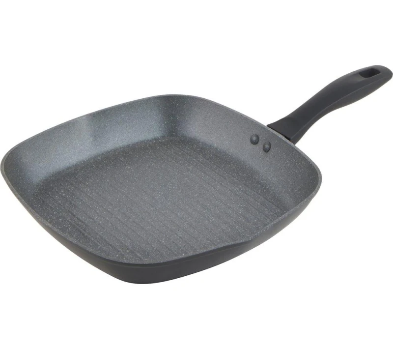 Image of Russell Hobbs Metallic Marble RH02813EU7 28cm Non-stick Grill Pan - Black 5054061452549