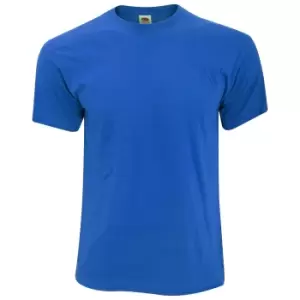 Image of Fruit Of The Loom Mens Screen Stars Original Full Cut Short Sleeve T-Shirt (M) (Royal)