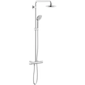 Image of Euphoria 180 Shower system with thermostat for wall mounting, Chrome (27296001) - Grohe