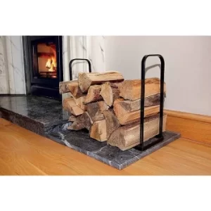 Image of Fire Side Log Store. Plastic Coated Heavy Duty Steel. 45cm L x 16cm W x 35cm H