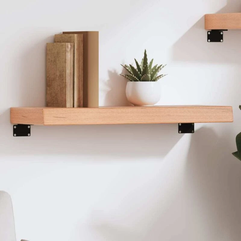 Image of VIDAXL Vidaxl - Wall Shelf Light Brown 60x20x6cm Treated Solid Wood Oak 8720845813642