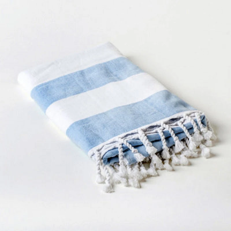 Image of Allure Bath Fashions Striped Hammam Turkish Style Beach Towel