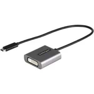 Image of StarTech.com USB C to DVI Adapter - 1920x1200p USB-C to DVI-D Adapter Dongle - USB Type C to DVI Display/Monitor - Video Converter - Thunderbolt 3 Com