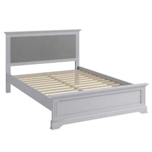 Image of Bingley Double Bed Frame - Grey