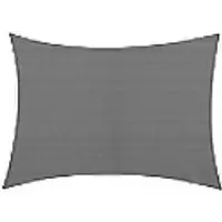 Image of OutSunny Shade Sail 300 (W) x 400 (D) x 250 (H) mm HDPE Charcoal Grey