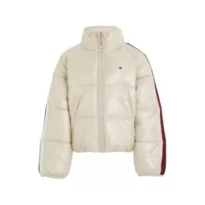Image of Tommy Hilfiger Global Stripe Puffer - Beige