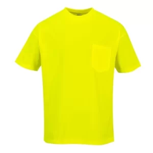 Image of Portwest Day Vis Pocket T Shirt Yellow 4XL