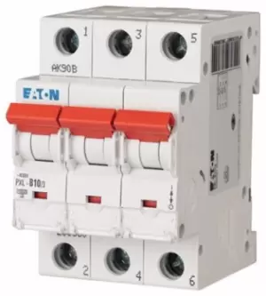 Image of Eaton xPole 10A MCB Mini Circuit Breaker3P Curve B, Breaking Capacity 10 kA