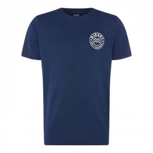 Image of Diesel OTW Design Print T Shirt - Navy 89D