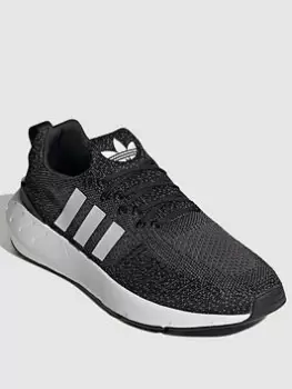 Image of adidas Originals Swift Run 22 - Black/White, Size 8, Men