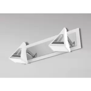 Image of Spot Filippo 2 LED bulbs 10W 3000K, 900lm, matt white/polished chrome