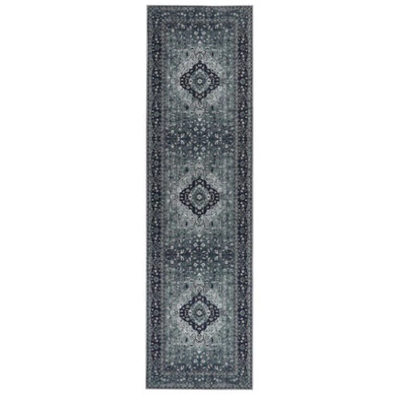 Image of Beliani Rug Vadkadam Grey 80 X 300 Cm