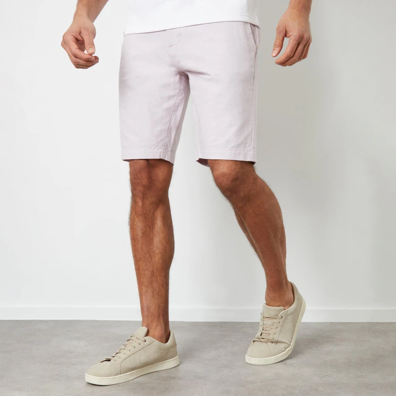 Image of Threadbare Cotton Chino Shorts - Pink Pink S