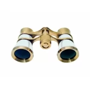 Image of Braun Photo Technik Binocular "Opera", 3X25, Gold/Pearly White