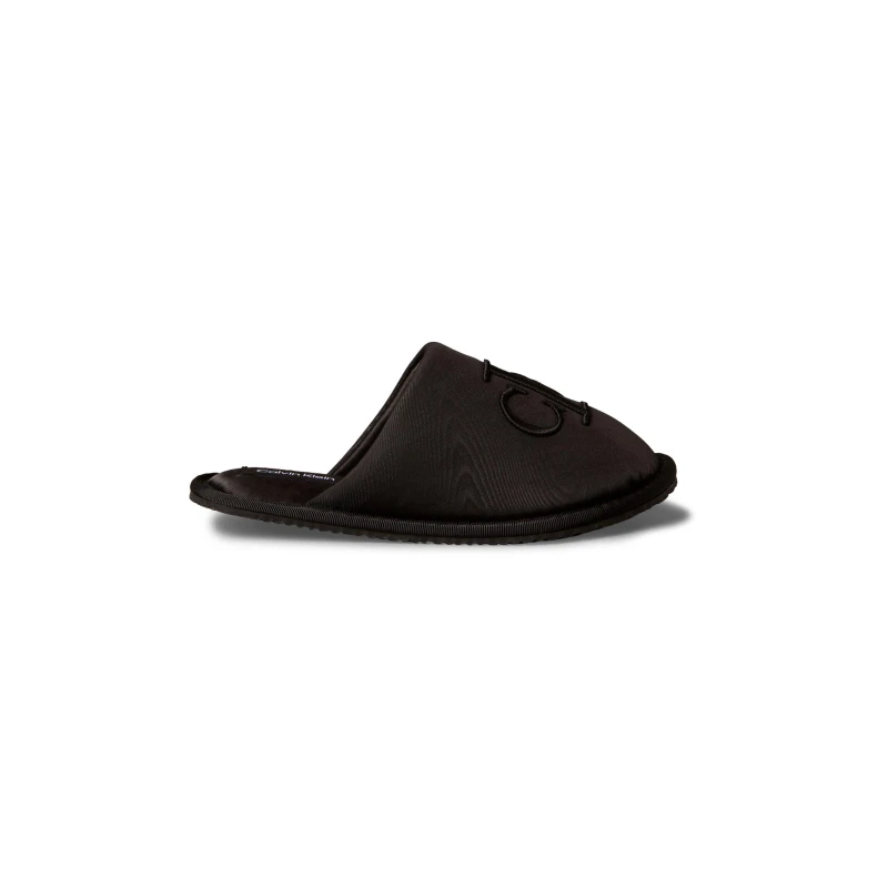 Image of Calvin Klein Womens Satin Mule Slippers Black female 4 (37)
