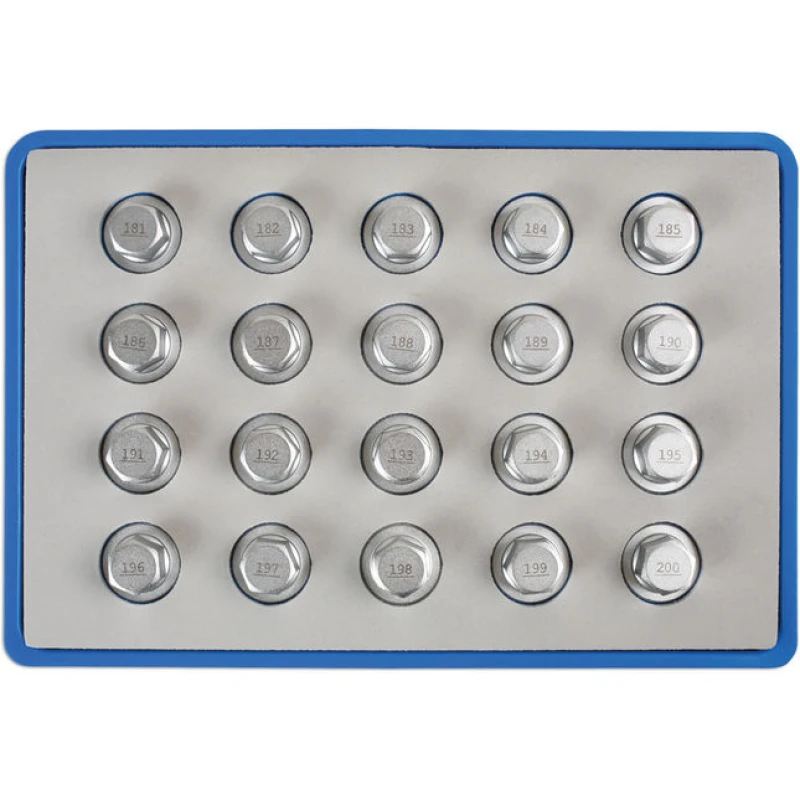Image of Laser Laser - Tools Locking Wheel Nut Key Set 20pc - for Vauxhall, Opel 6863 5018341068639