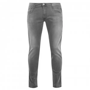 Image of Replay Anbass Slim Jeans Mens - Grey 096