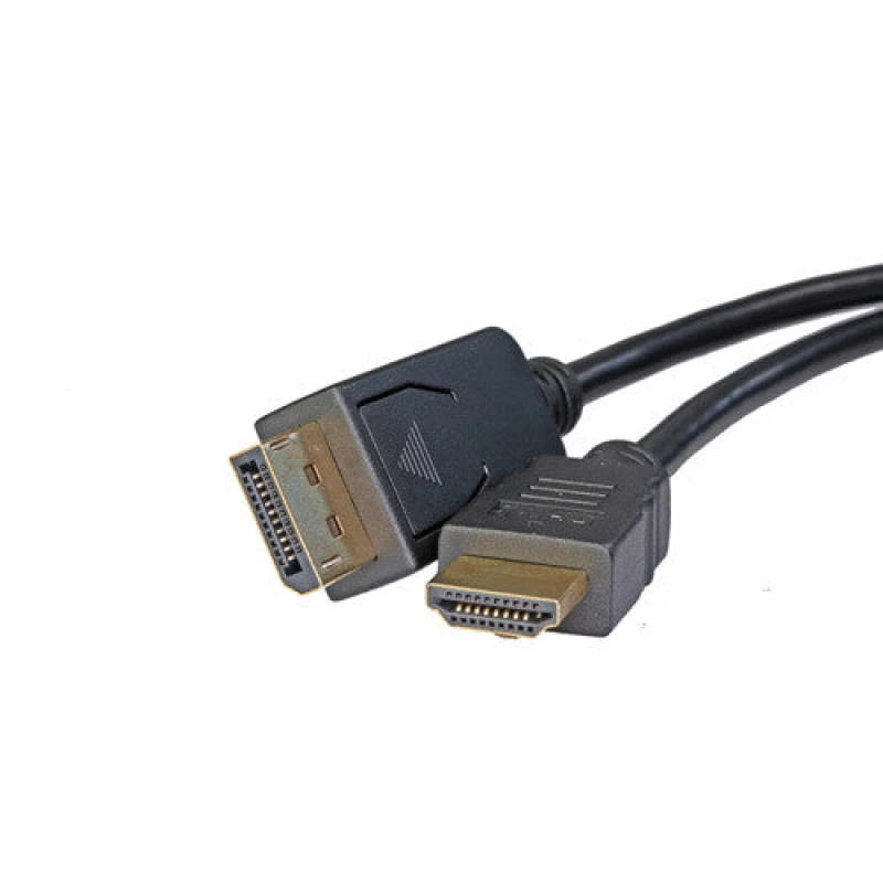 Image of Cablenet Cablenet 2m DisplayPort Male 1.2 - HDMI 1.4b 1080p 60Hz Uni-D Black Cable 24-0216