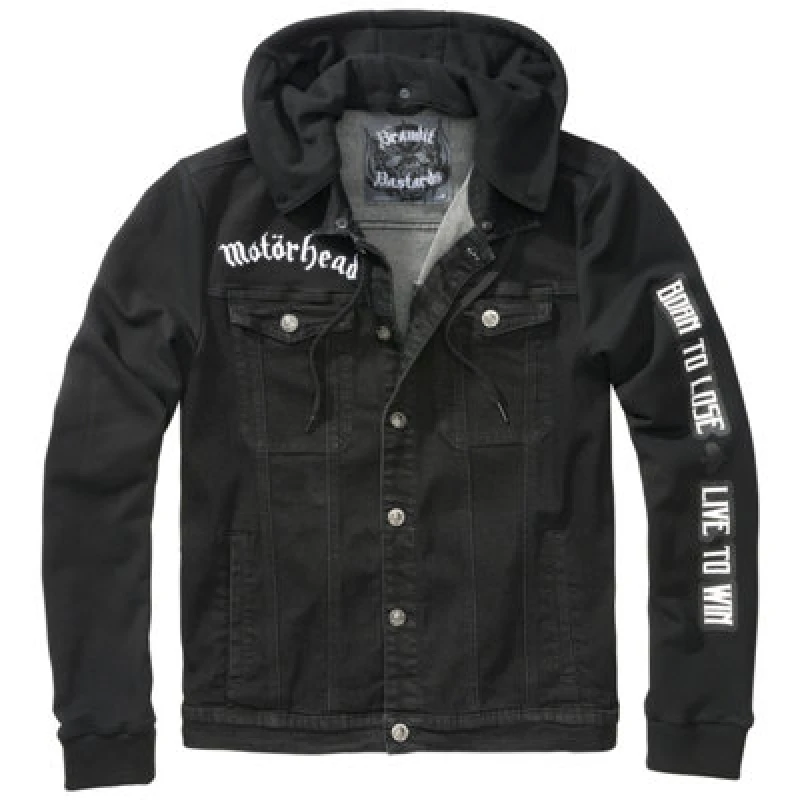 Image of Brandit Motorhead Cradock Denimjacket Black/black Size Xxx Large