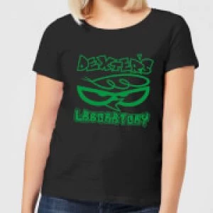 Image of Dexters Lab Logo Womens T-Shirt - Black