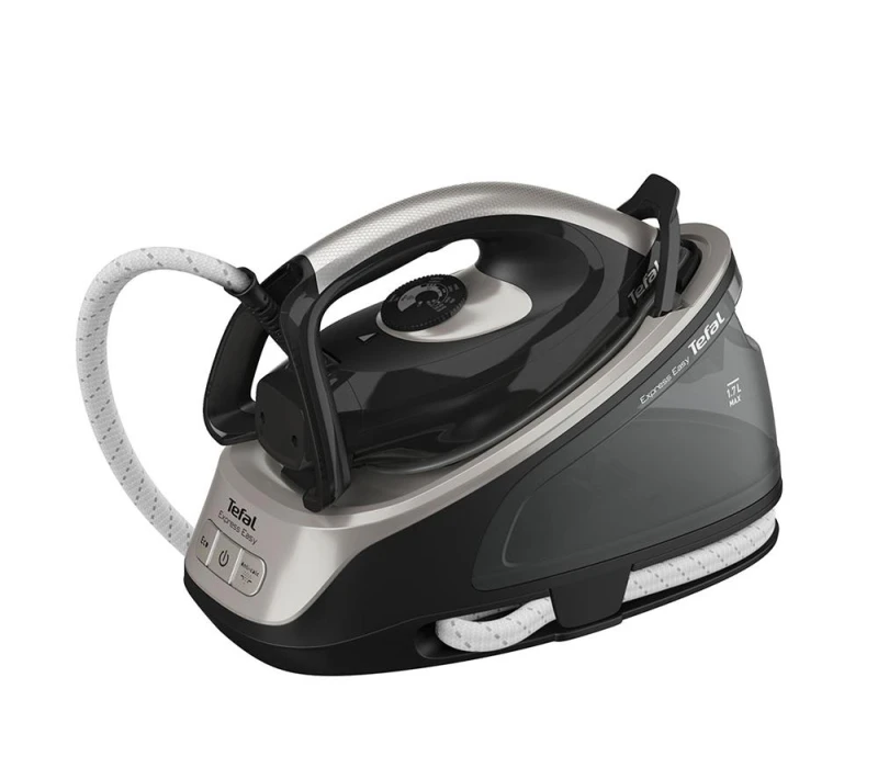 Image of TEFAL Express Easy SV6140 Steam Generator Iron - Black & Grey 3121040080429
