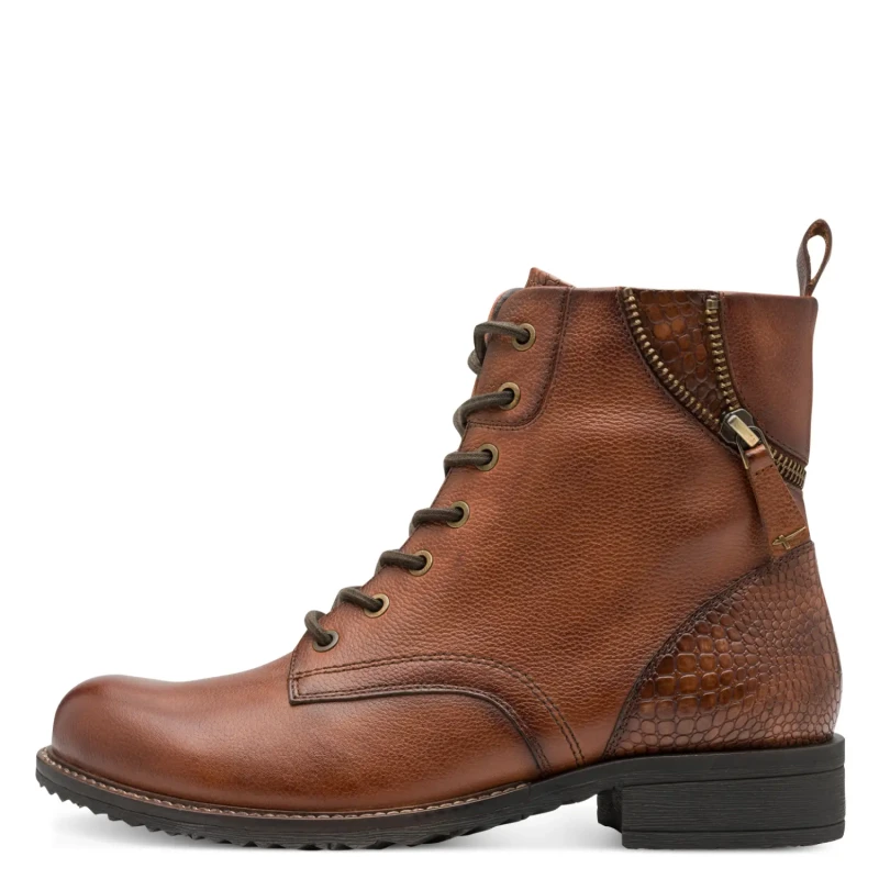 Image of tamaris Lace-Up Ankle Boots Cognac Women 36 (3.5)