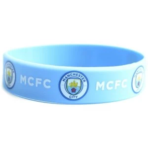 Image of Man City Silicone Wristband New Crest