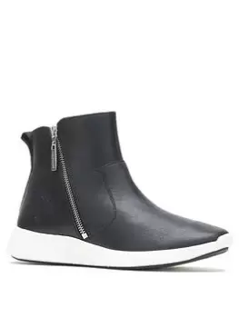 Image of Hush Puppies Modern Work Ankle Boot - Black, Size 5, Women