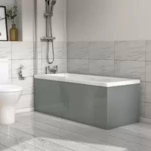 Image of 1600mm Light Grey Front Bath Panel - Pendle