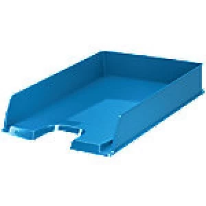 Image of Rexel Letter Tray Choices Plastic Blue 25.4 x 35 x 6.1 cm