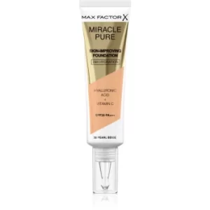 Image of Max Factor Miracle Pure Skin Long-Lasting Foundation SPF 30 Shade 35 Pearl Beige 30ml