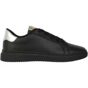 Image of Fabric Castel Ladies Trainers - Black