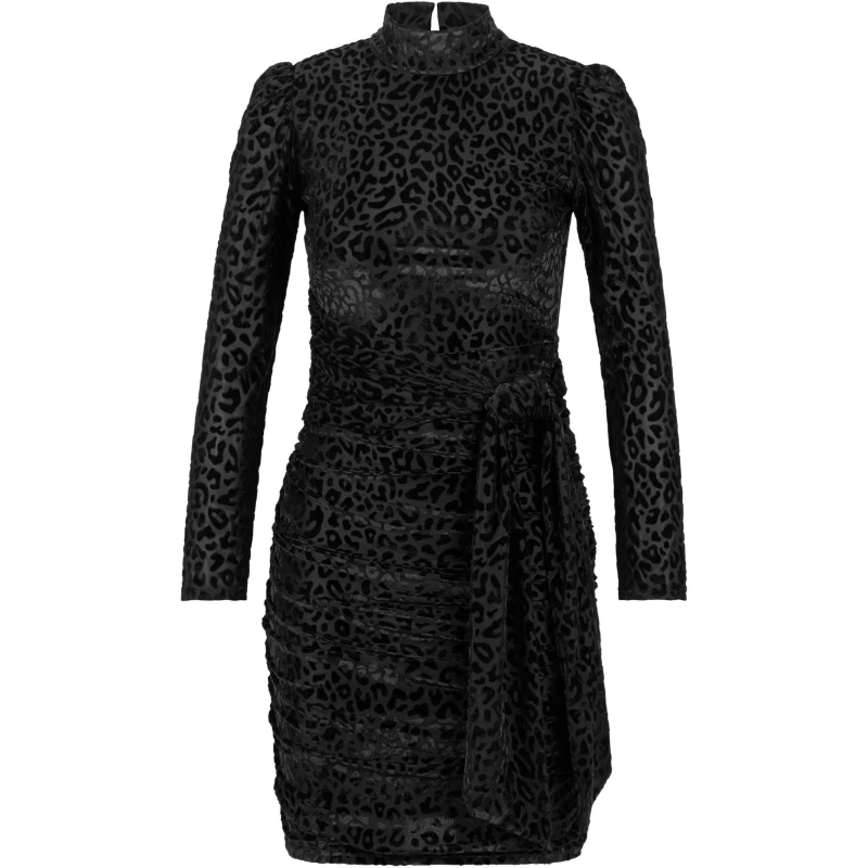 Image of Hugo Womens Kelora Wrap Dress Black female 6 (XS)