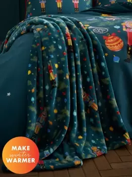 Image of 'Christmas Nutcracker' Blanket Throw