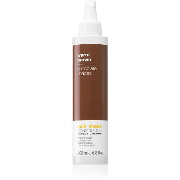 Image of Milk Shake Direct Colour toning conditioner for intensive hydration Warm Brown 200ml