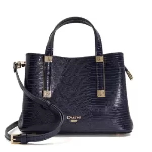 Image of Dune London Dorrie Cross Strap Tote Bag - Blue