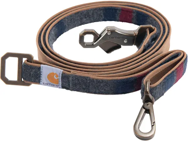 Image of Carhartt Blanket Stripe Dog Leash, grey