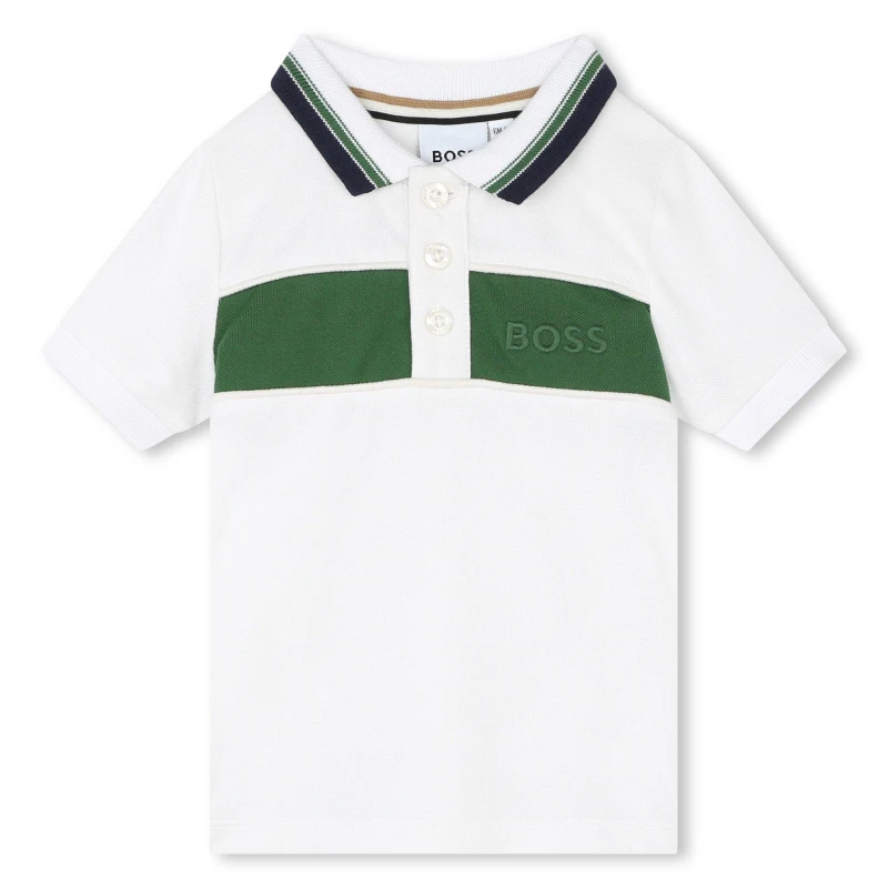Image of Boss Short Sleeve Polo Shirt Infants - White White One Size