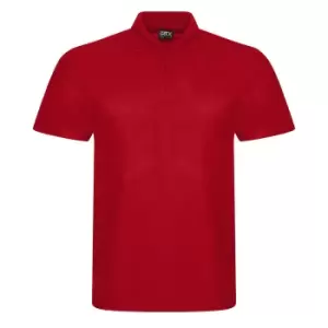 Image of PRO RTX Mens Pro Pique Polo Shirt (L) (Red)