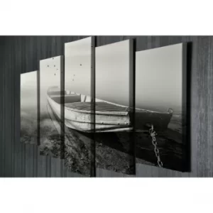 Image of BC005 Multicolor Decorative Canvas Painting (5 Pieces)